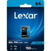 Lexar 64GB High-Performance 800x PRO UHS-I SDXC Memory Card (BLUE Series) in india features reviews specs	