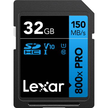 Lexar 32GB High-Performance 800x PRO UHS-I SDXC Memory Card (BLUE Series) in india features reviews specs	