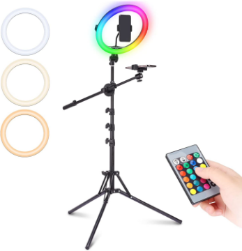 Ulanzi Overhead 11" RGB Selfie Ring Light with Stand Kit india features reviews specs