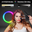 Ulanzi Overhead 11" RGB Selfie Ring Light with Stand Kit india features reviews specs	