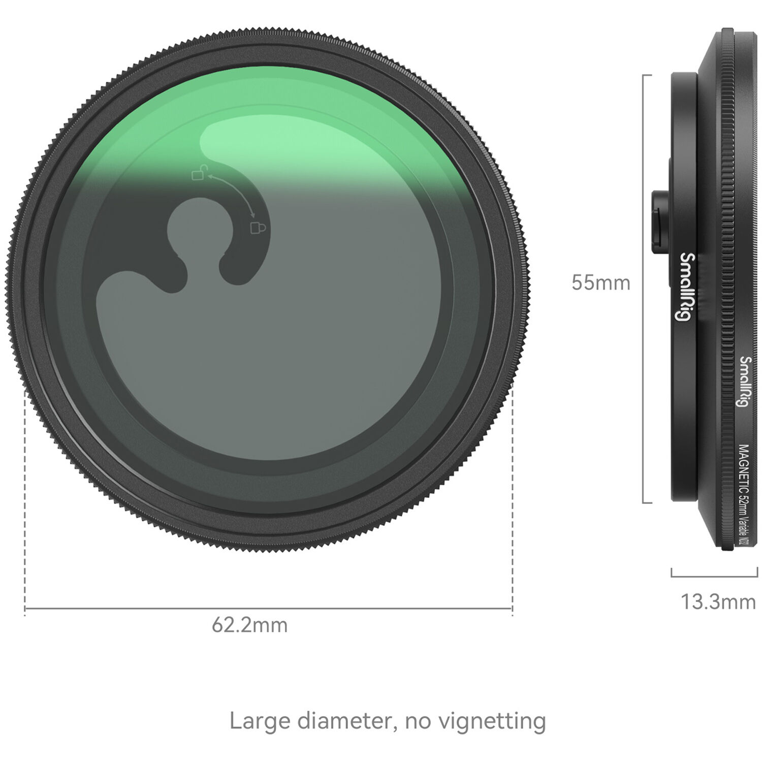 SmallRig 4386B MagEase Magnetic VND Filter Kit with M-Mount Filter ...