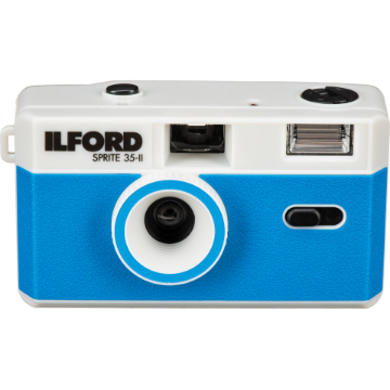 Ilford Sprite 35-II Film Camera Silver & Blue india features reviews specs