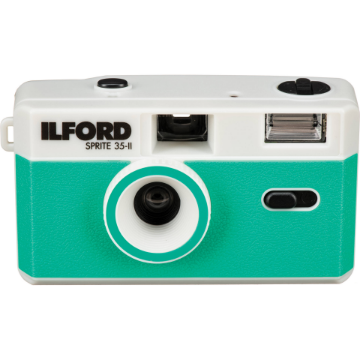Ilford Sprite 35-II Film Camera Silver & Teal india features reviews specs