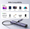 Ugreen CM475 Usb-C To Usb3.0 Hub plus Rj45 (1000M) Ethernet Adapter india features reviews specs	