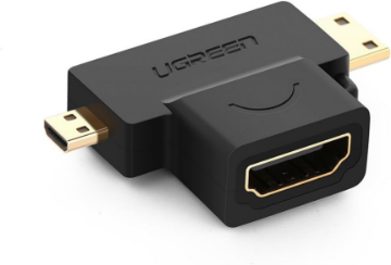 UGREEN HD129 HDMI Female to Micro HDMI and Mini HDMI Male 4K Adapter india features reviews specs