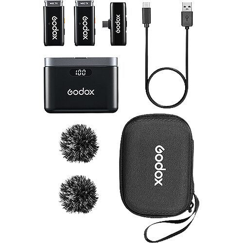 Buy Godox WES2 2-Person Wireless Microphone System for USB-C