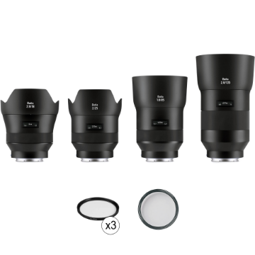 ZEISS Batis 4-Lens Kit with UV Filters for Sony E india features reviews specs