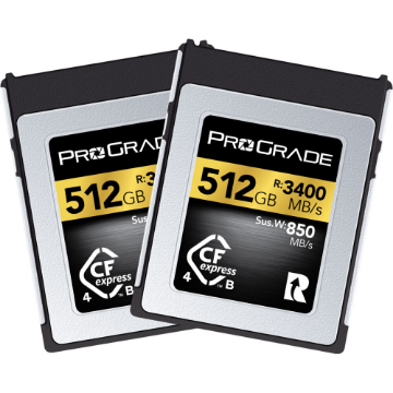 ProGrade Digital 512GB CFexpress 4.0 Type B Gold Memory Card (2-Pack) in india features reviews specs	