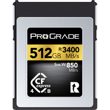 ProGrade Digital 512GB CFexpress 4.0 Type B Gold Memory Card in india features reviews specs	