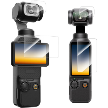 Telesin 2-Pack Tempered Glass Set for DJI Osmo Pocket 3 india features reviews specs
