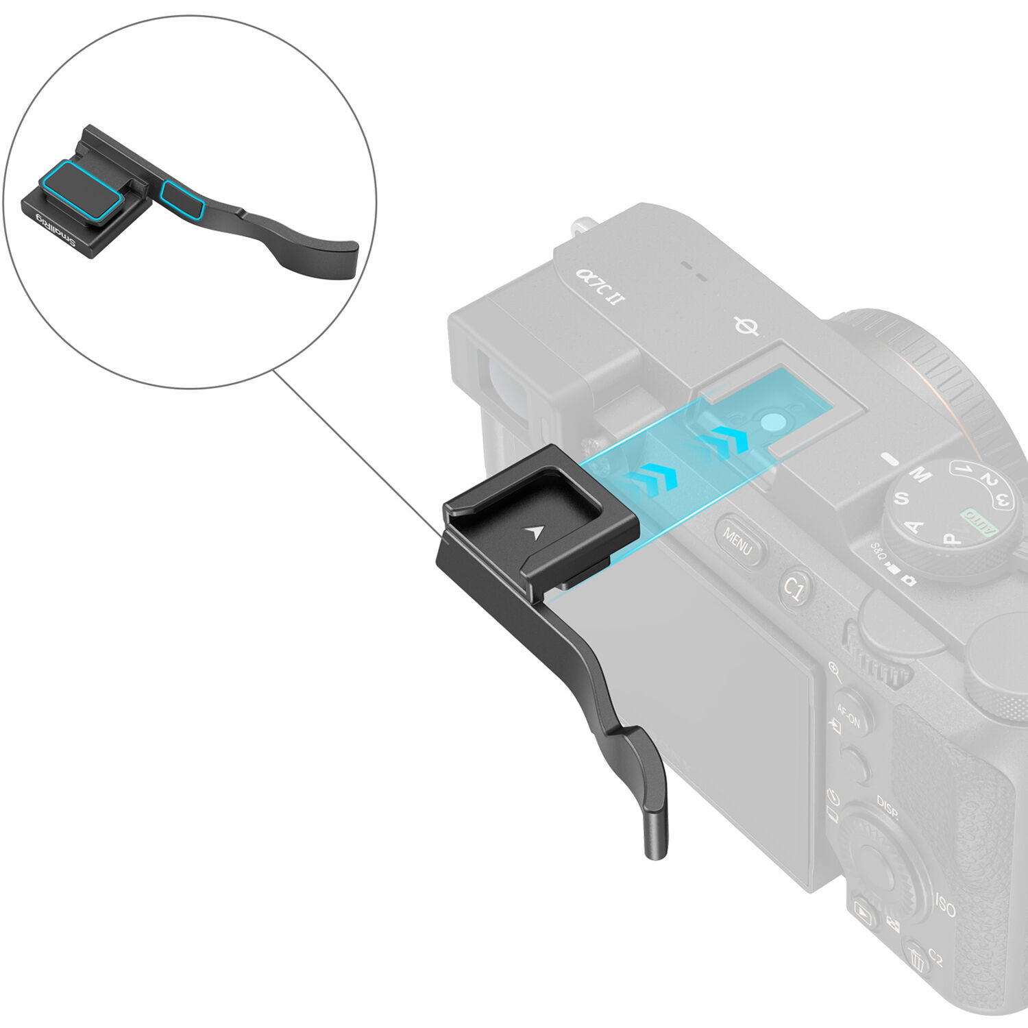 Piastra Base SmallRig Per Sony A7C II/A7CR | Con Sgancio Rapido Arca, Presa QD | Modello 4438 Nero