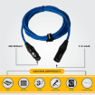 Hawk Gold Series XLR Male to XLR Female Cable 3 Meter india features reviews specs	