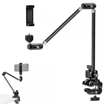 NEEWER UA056 30" Articulating Magic Arm with Super Clamp & Phone Holder in india features reviews specs