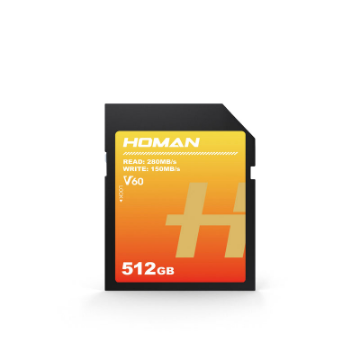 HOMAN 512GB UHS-II V60 SD Memory Card India features reviews specs	