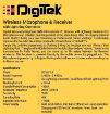 DIGITEK DWM 004 Wireless Microphone with Receiver in india features reviews specs	