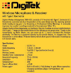 Digitek DWM 003 Wireless Microphone with Receiver in india features reviews specs	