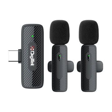 Digitek DWM-008 PRO Wireless Microphone & Receiver with Type-C Connector in india features reviews specs