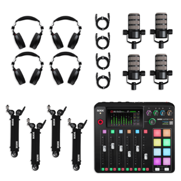 Rode Ultimate Four-Person Podcast Kit india features reviews specs