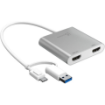 j5create JCA365 USB-C to Dual HDMI Multi-Monitor Adapter india features reviews specs