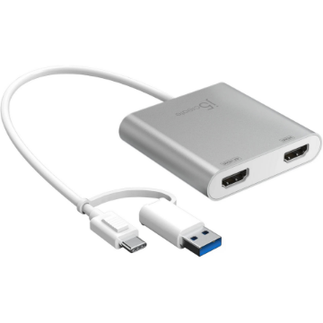 j5create JCA365 USB-C to Dual HDMI Multi-Monitor Adapter india features reviews specs