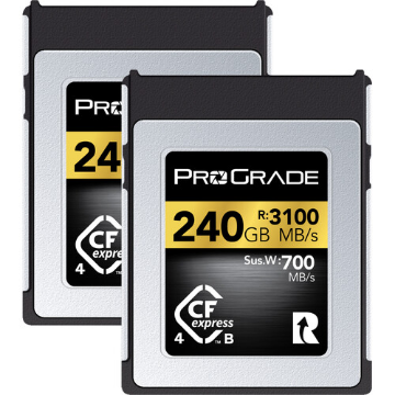 ProGrade Digital 240GB CFexpress 4.0 Type B Gold Memory Card (2-Pack) in india features reviews specs