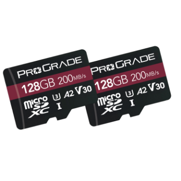 ProGrade Digital 128GB MicroSDXC UHS-I V30 Memory Card (2-Pack) at