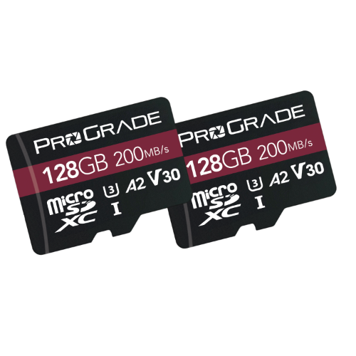 ProGrade Digital 128GB MicroSDXC UHS-I V30 Memory Card (2-Pack) at