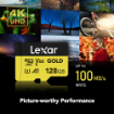 Lexar 128GB Professional GOLD UHS-II microSDXC Memory Card in india features reviews specs	