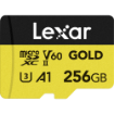 Lexar 256GB Professional GOLD UHS-II microSDXC Memory Card in india features reviews specs