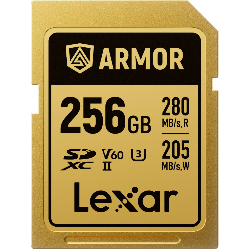 Lexar 256GB ARMOR GOLD UHS-II SDXC Memory Card