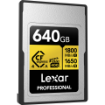 Lexar 640GB Professional GOLD CFexpress 4.0 Type A Memory Card in india features reviews specs	