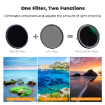 K&F Concept 82mm Nano-X Series Variable ND & CPL 2-in-1 Filter (1-5 Stop) in india features reviews specs	