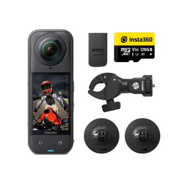 Insta360 X5 360 Action Camera Motorcycle Bundle India features reviews specs	