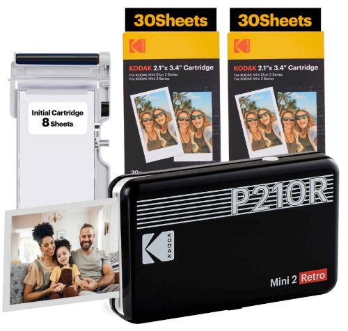 KODAK P210R Mini Retro 4PASS Portable Photo Printer Lowest Price