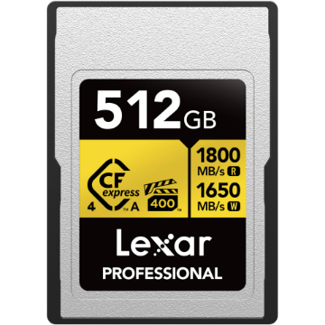 Lexar 512GB Professional GOLD CFexpress 4.0 Type A Memory Card in india features reviews specs