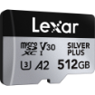 Lexar 512GB Professional SILVER PLUS UHS-I microSDXC Memory Card with SD Adapter in india features reviews specs