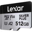 Lexar 512GB Professional SILVER PLUS UHS-I microSDXC Memory Card with SD Adapter in india features reviews specs