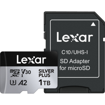Lexar 1TB Professional SILVER PLUS UHS-I microSDXC Memory Card with SD Adapter in india features reviews specs