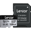 Lexar 128GB Professional SILVER PLUS UHS-I microSDXC Memory Card with SD Adapter in india features reviews specs