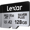 Lexar 128GB Professional SILVER PLUS UHS-I microSDXC Memory Card with SD Adapter in india features reviews specs