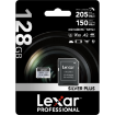 Lexar 128GB Professional SILVER PLUS UHS-I microSDXC Memory Card with SD Adapter in india features reviews specs