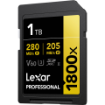 Lexar 1TB Professional 1800x UHS-II SDXC Memory Card (GOLD Series) in india features reviews specs