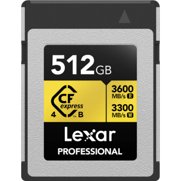 Lexar 512GB Professional GOLD CFexpress 4.0 Type B Memory Card in india features reviews specs