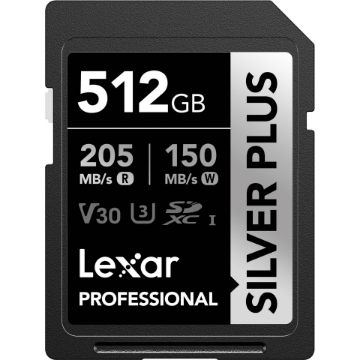Lexar 512GB Professional SILVER PLUS UHS-I SDXC Memory Card in india features reviews specs