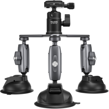 TELESIN Triple Suction Cup Camera Mount in india features reviews specs