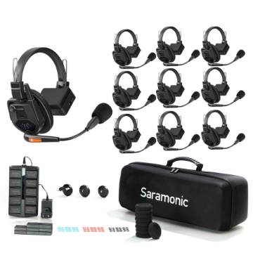 Saramonic WiTalk9-9S 9-Person Full-Duplex Wireless Intercom System with Single-Ear Headsets in india features reviews specs