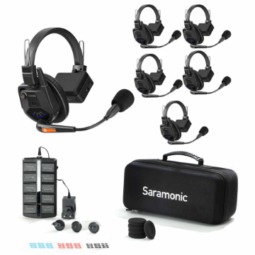 Saramonic WiTalk9-5S 5-Person Full-Duplex Wireless Intercom System with Single-Ear Headsets in india features reviews specs