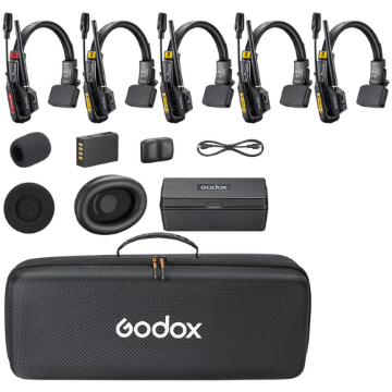Godox SkyTalk Air 5S 5-Person Full-Duplex Wireless Intercom Headset in india features reviews specs