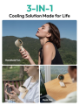 Aecooly Halo 02 3-in-1 Portable Handheld Fan in india features reviews specs