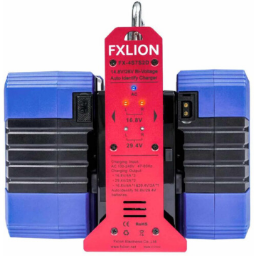 FXLion Dual-Channel 14.8/26V Automatic Voltage Charger (V-Mount) in india features reviews specs
